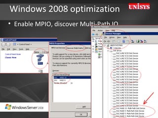 Windows 2008 optimization Enable MPIO, discover Multi-Path IO 