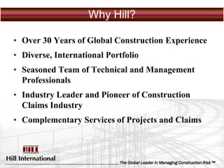 Hill Claims Services Presentation Linkedin Ppt