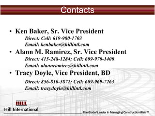 Hill Claims Services Presentation Linkedin Ppt