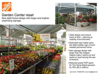 The Home Depot Visual Merchandising, Signage, POP and Fixture Design portfolio