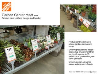 The Home Depot Visual Merchandising, Signage, POP and Fixture Design portfolio