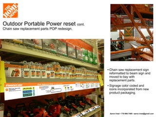 The Home Depot Visual Merchandising, Signage, POP and Fixture Design portfolio