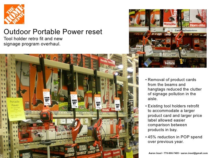 The Home Depot Visual Merchandising, Signage, POP and Fixture Design
