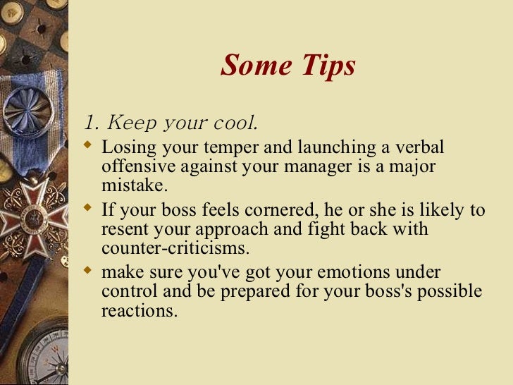 dealing with a bad boss