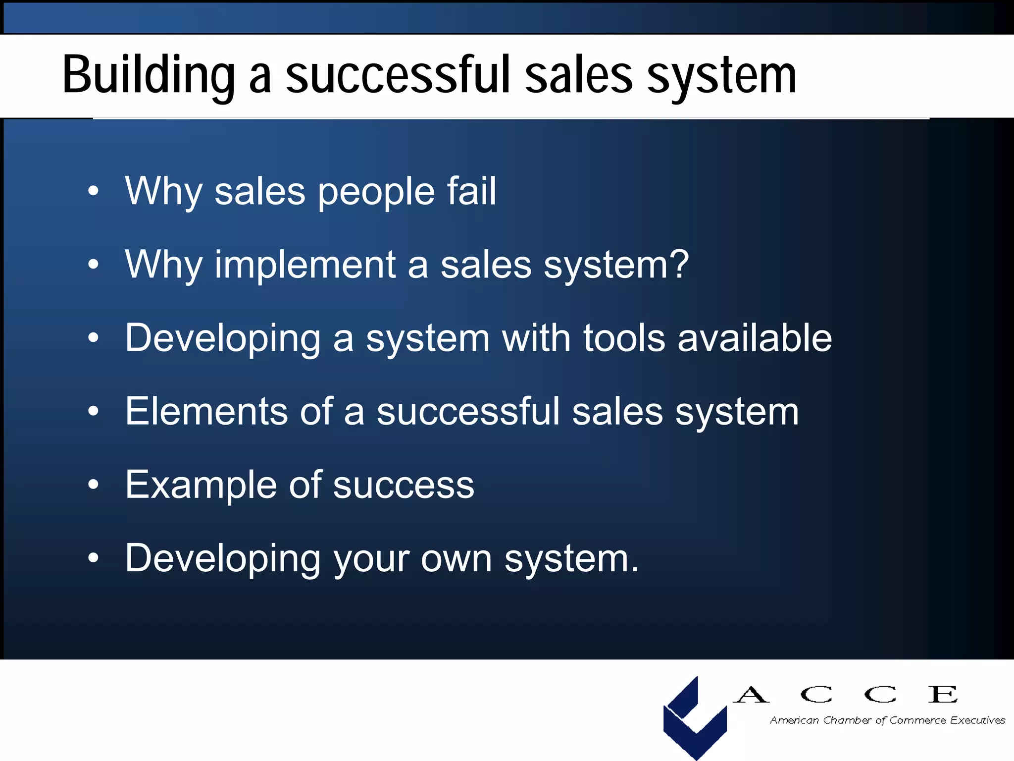 How To Measure Individual Performance To Ensure Success, Acce 2008 Convention