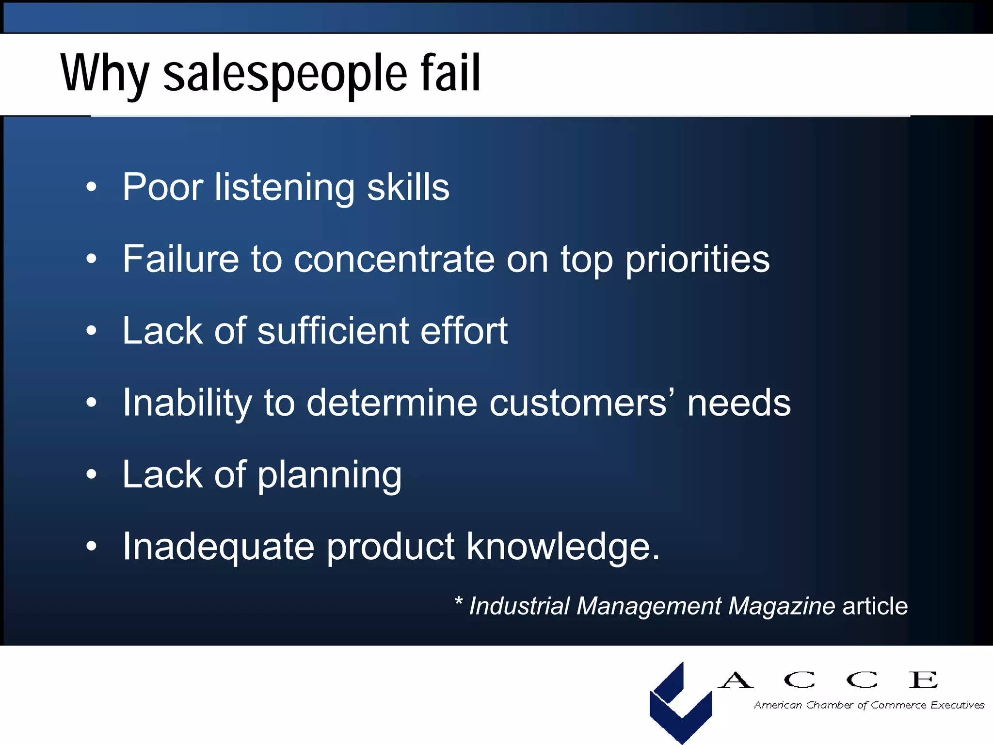 How To Measure Individual Performance To Ensure Success, Acce 2008 Convention