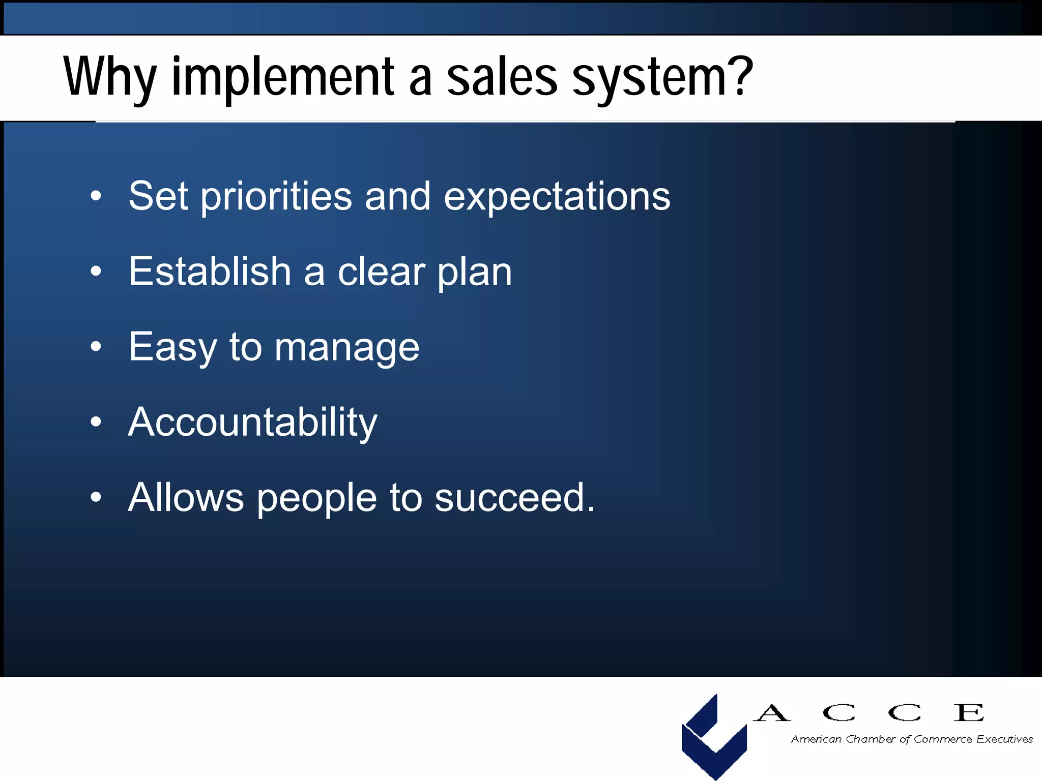 How To Measure Individual Performance To Ensure Success, Acce 2008 Convention
