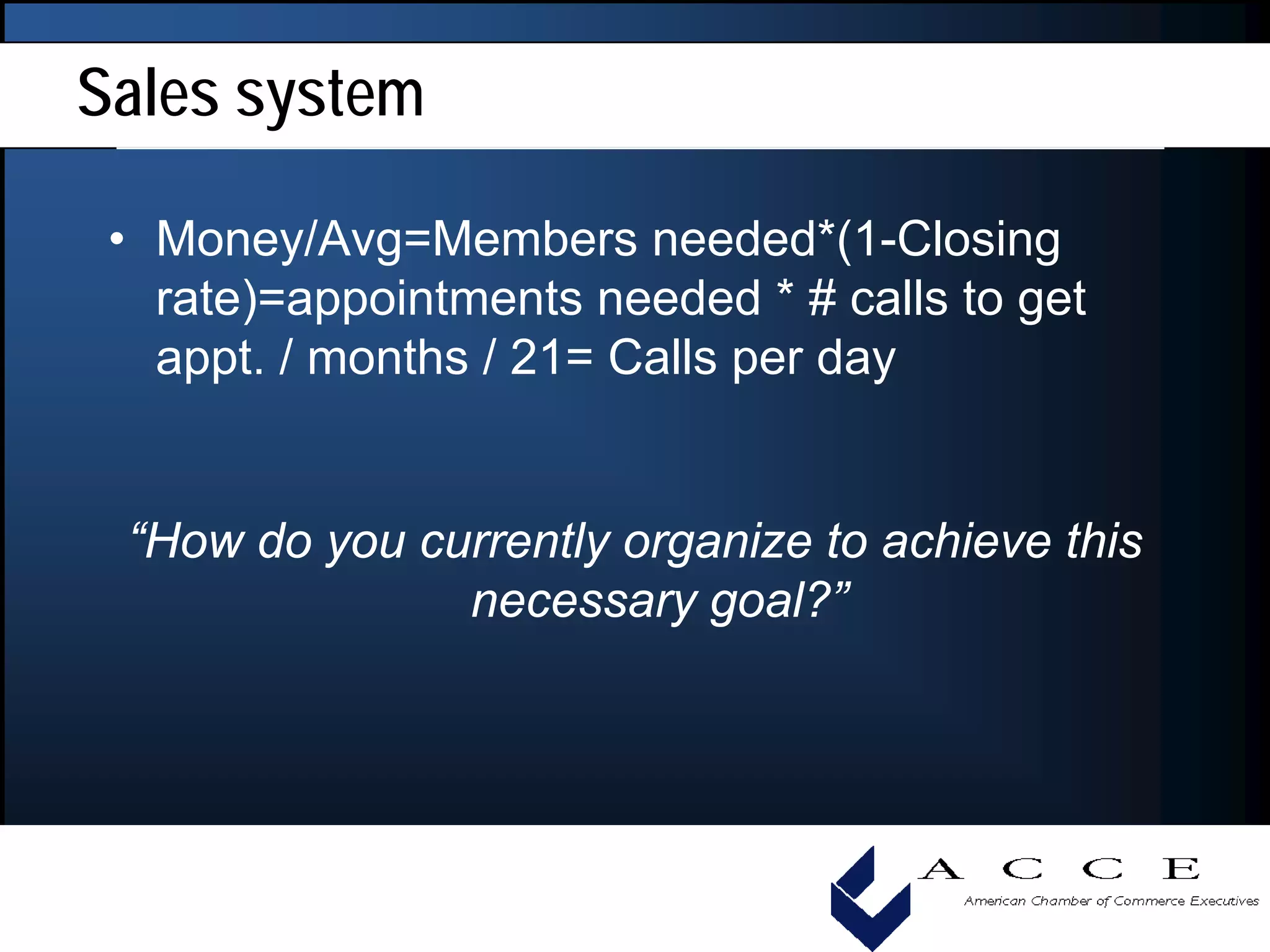 How To Measure Individual Performance To Ensure Success, Acce 2008 Convention