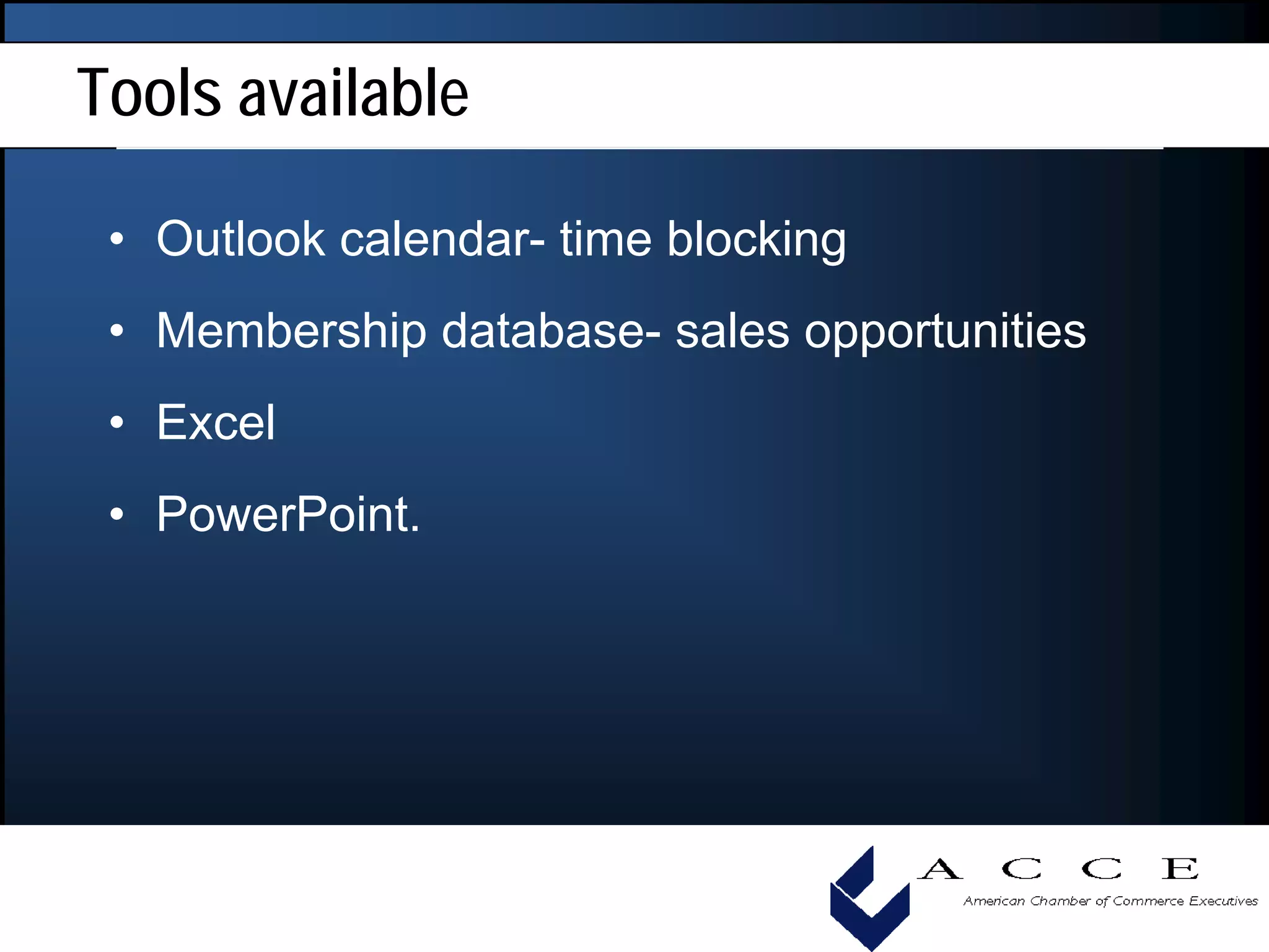 How To Measure Individual Performance To Ensure Success, Acce 2008 Convention