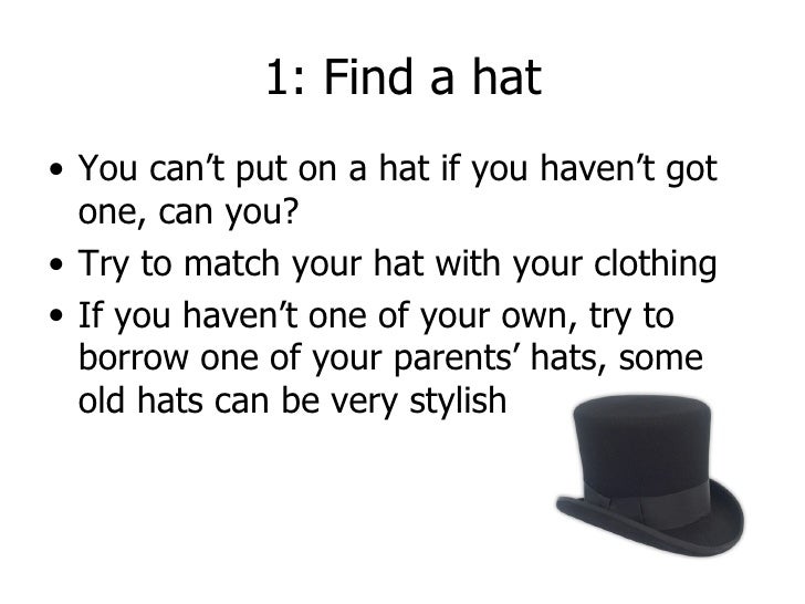 How To Put On A Hat