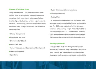 Chief Sustainability Officer Role in Corporations