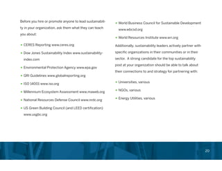 Chief Sustainability Officer Role in Corporations