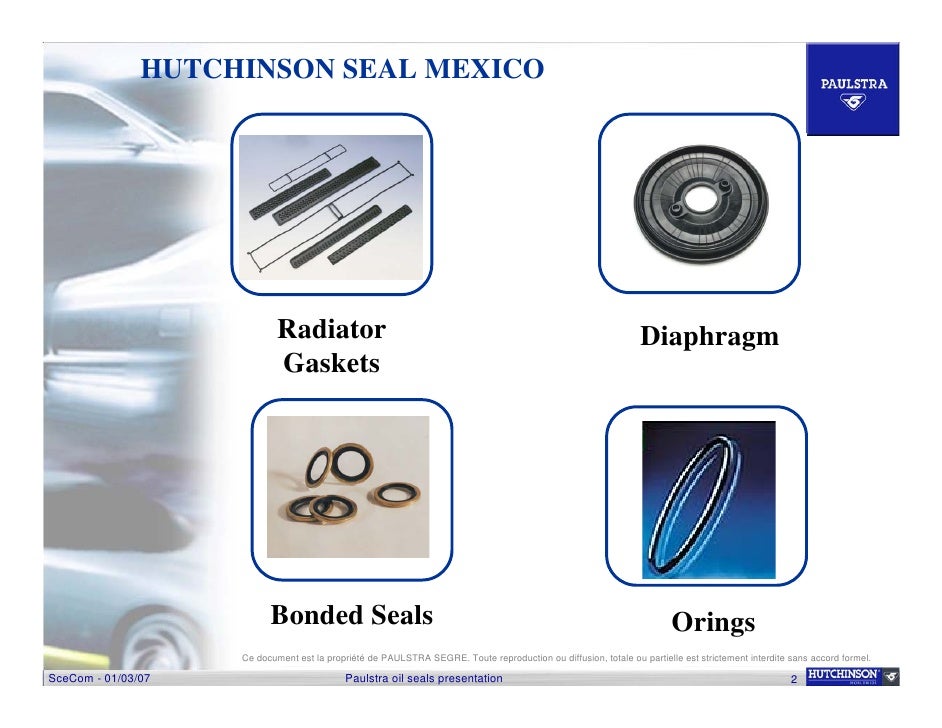 Hutchinson Seal MéXico Parts Capability 2008