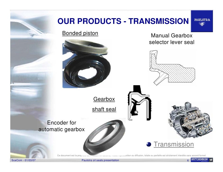 Hutchinson Seal MéXico Parts Capability 2008