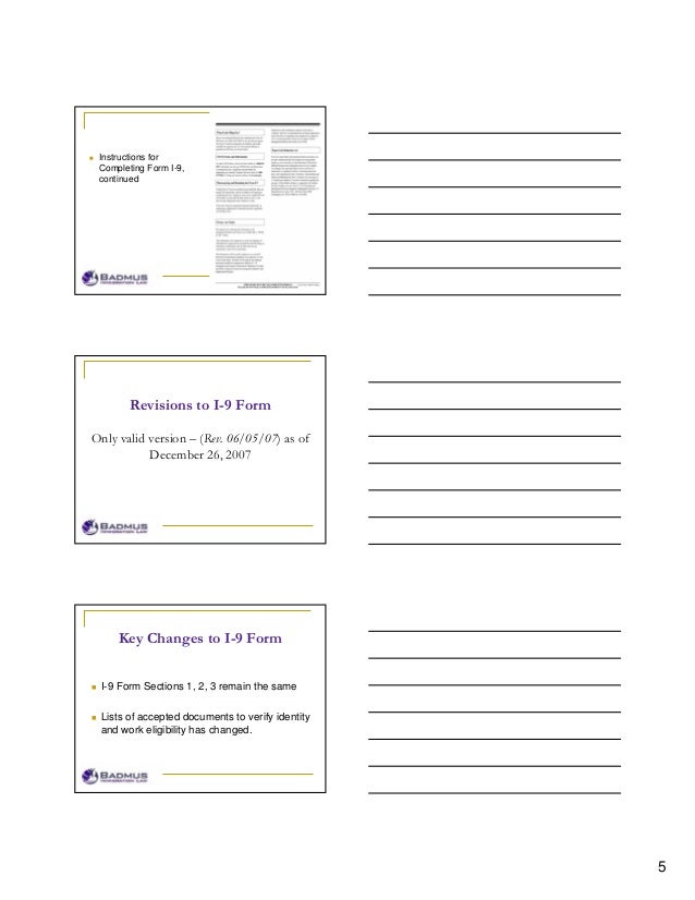 i 9 compliance handout old i 9 form