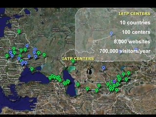 IATP CENTERS 10 countries 100  centers 8,000 websites 700,000 visitors/year IATP CENTERS 