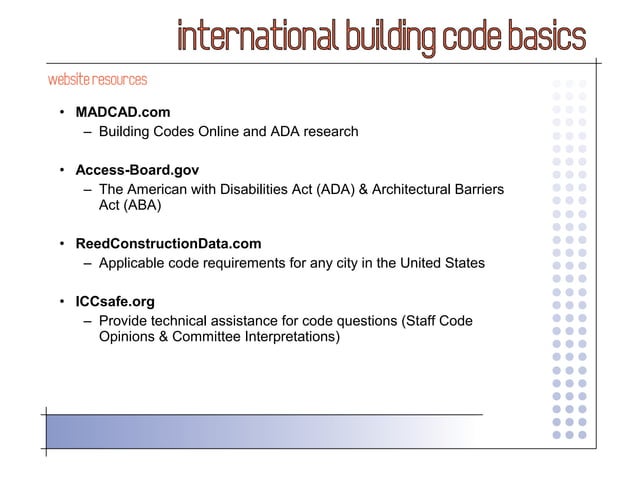 International Building Code - 2006 Basics | PPT