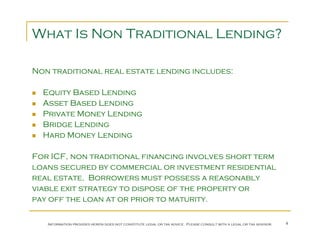 Invest in private / hard money loans