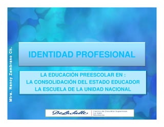Identidad profesional PREESCOLAR