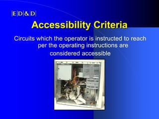 IEEE-PSES Presentation: Shock Hazards & Accessibility