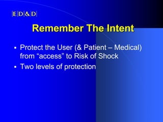 IEEE-PSES Presentation: Shock Hazards & Accessibility