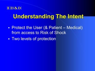 IEEE-PSES Presentation: Shock Hazards & Accessibility