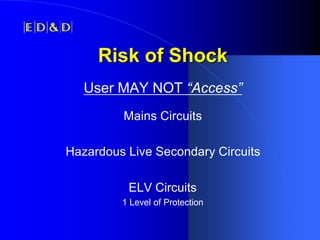 IEEE-PSES Presentation: Shock Hazards & Accessibility