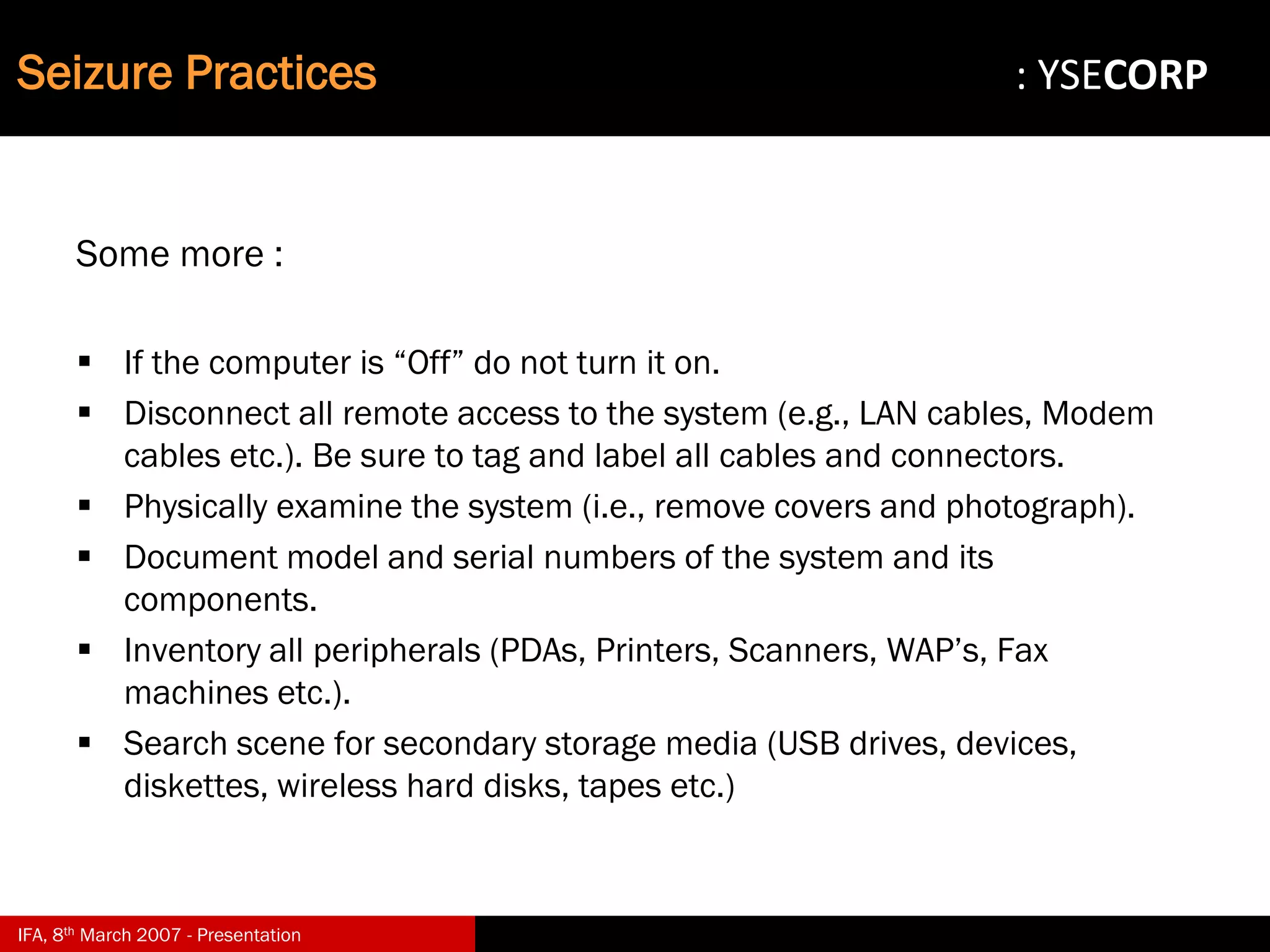 Digital Evidence in Computer Forensic Investigations