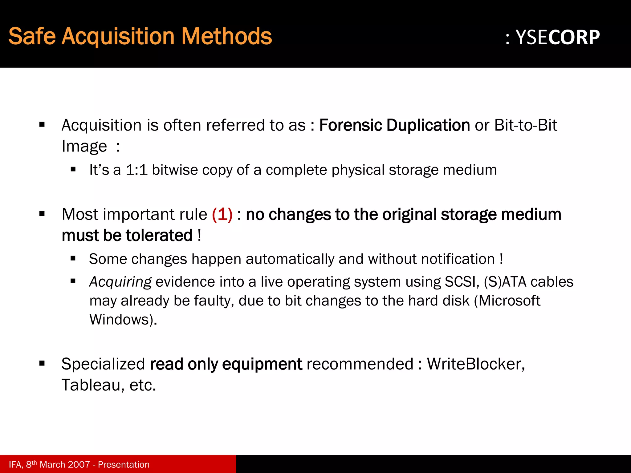 Digital Evidence in Computer Forensic Investigations