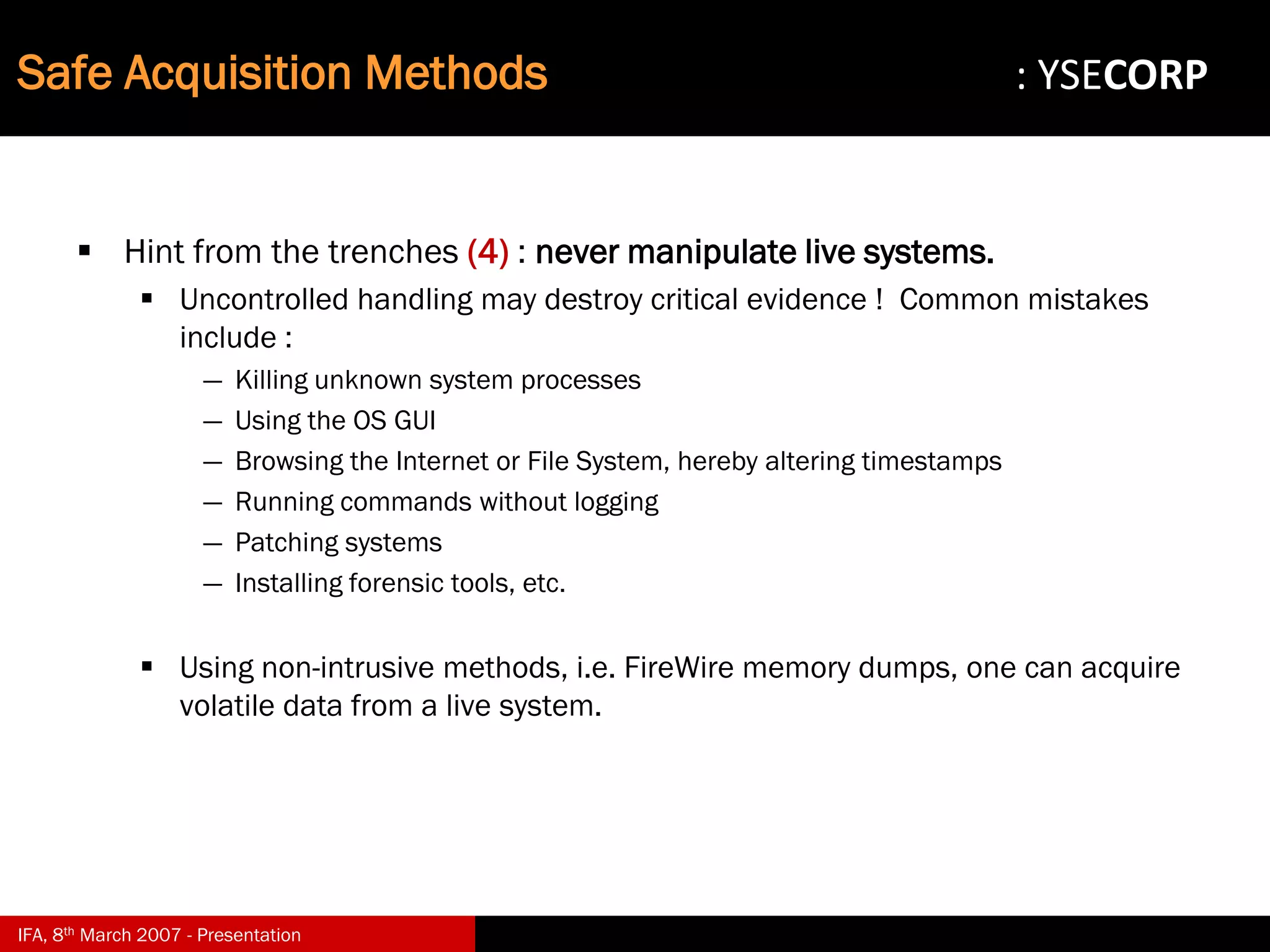Digital Evidence in Computer Forensic Investigations
