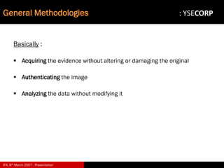 Digital Evidence in Computer Forensic Investigations