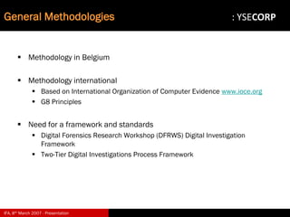 Digital Evidence in Computer Forensic Investigations