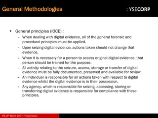 Digital Evidence in Computer Forensic Investigations