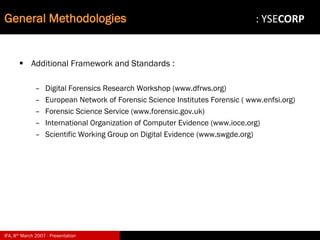 Digital Evidence in Computer Forensic Investigations