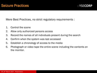 Digital Evidence in Computer Forensic Investigations