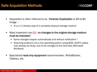 Digital Evidence in Computer Forensic Investigations