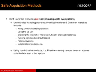 Digital Evidence in Computer Forensic Investigations
