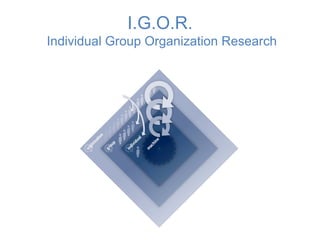 I.G.O.R.  Individual Group Organization Research 