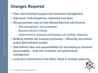 Shared Services for Finance & Accounting -  Wheelhouse Advisors 7.15.08