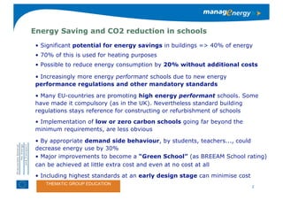 Steps to Low Carbon & (Zero-) Carbon schools and beyond