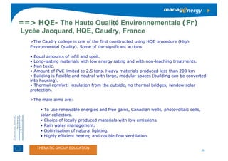 Steps to Low Carbon & (Zero-) Carbon schools and beyond