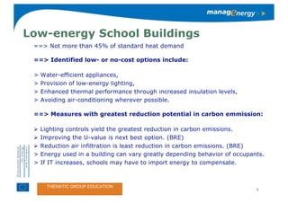 Steps to Low Carbon & (Zero-) Carbon schools and beyond