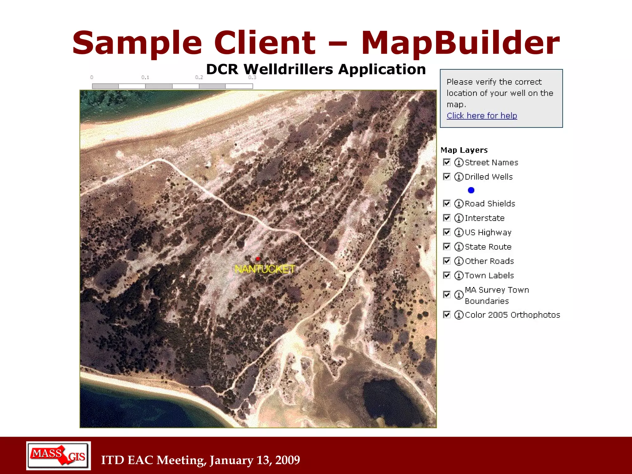 Sample Client – MapBuilder DCR Welldrillers Application 