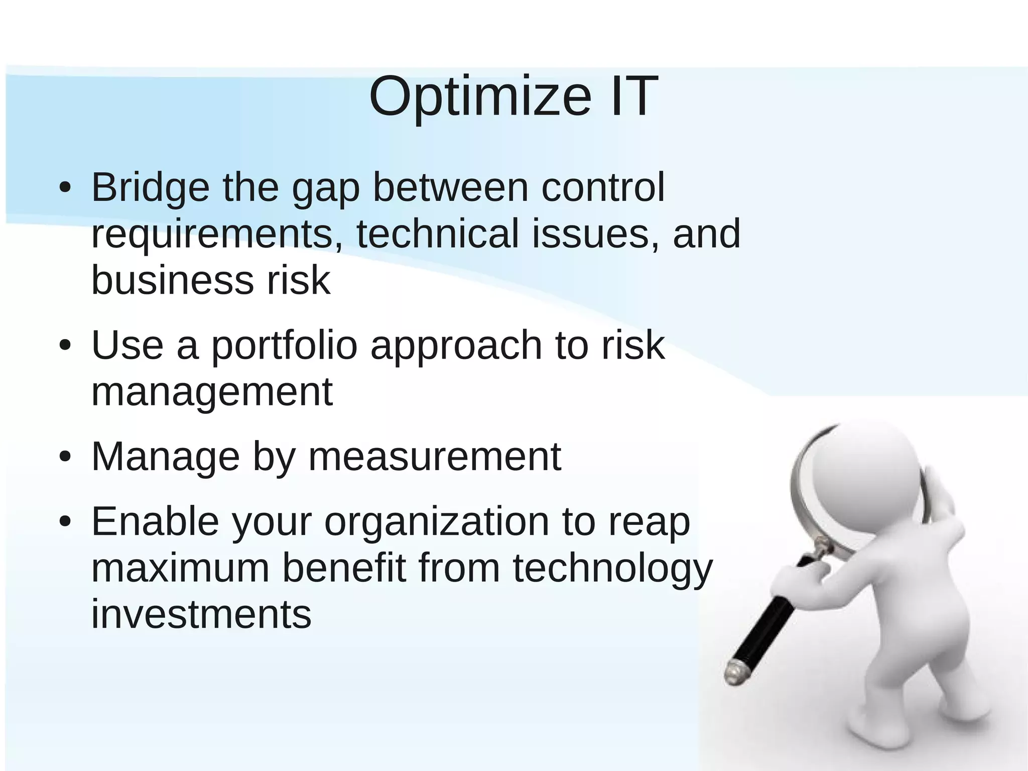 IT Optimization & Risk Management