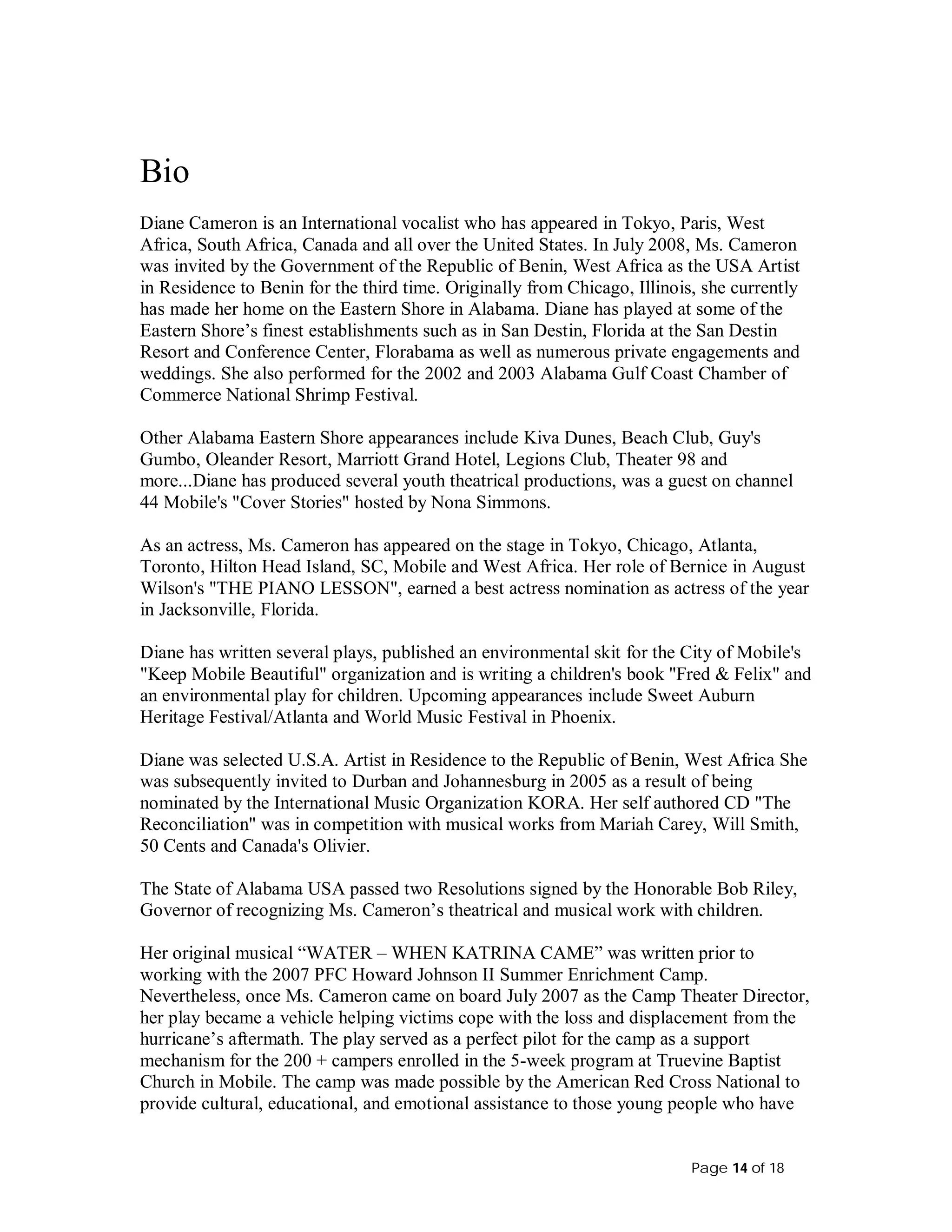 Its All An Act 2 Youth Theater Proposal