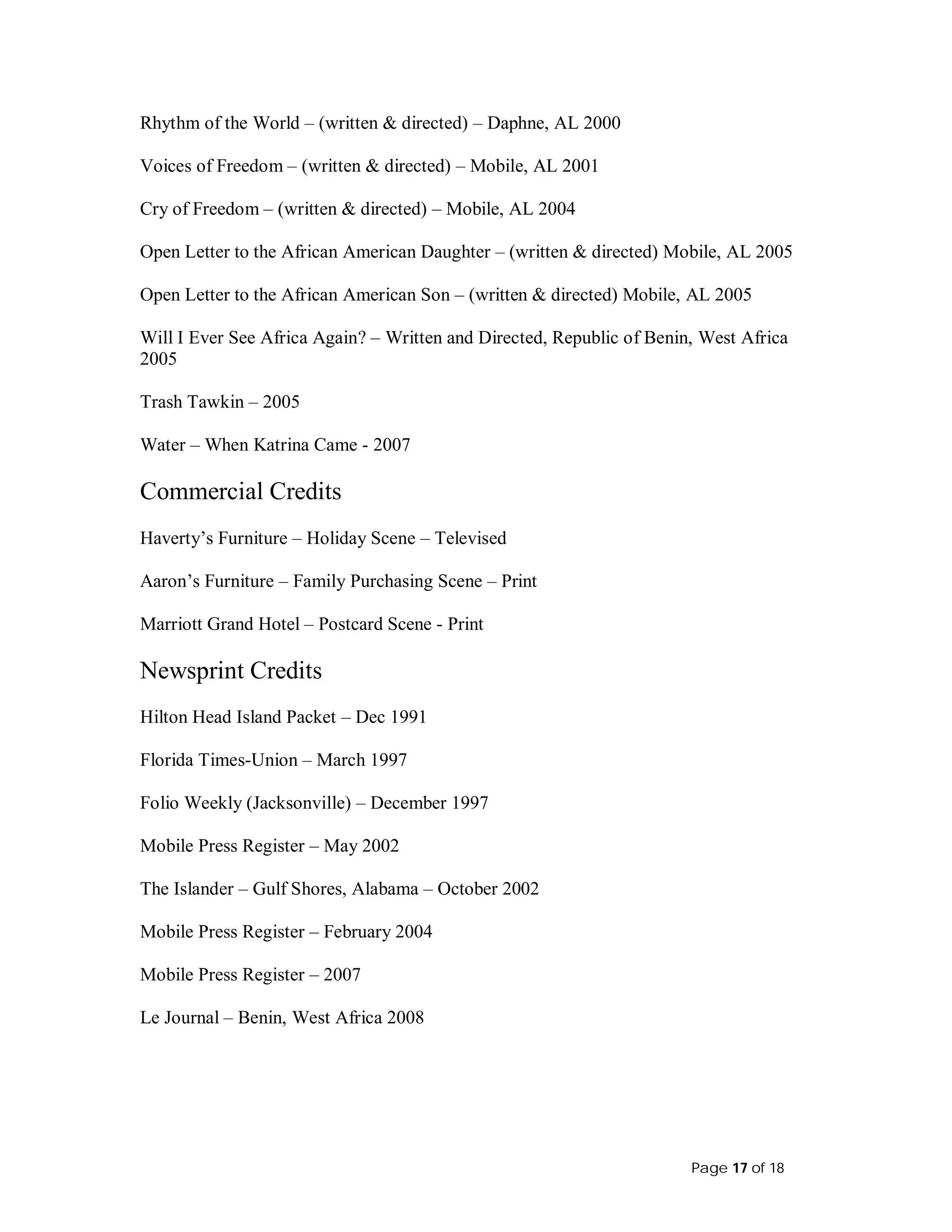 Its All An Act 2 Youth Theater Proposal