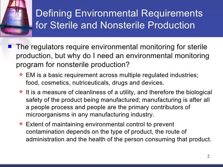 Regulatory Considerations for Environmental Monitoring