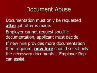 Requires that all employers complete Employment Eligibility Form (I-9) for newly hired employees. 