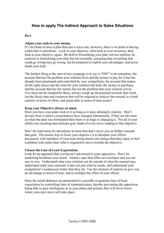 Indirect Approach White Paper