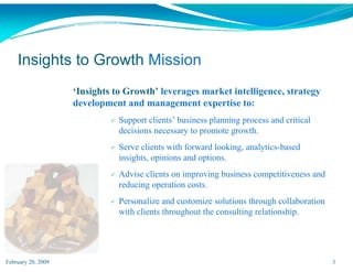 Insights To Growth Presentation